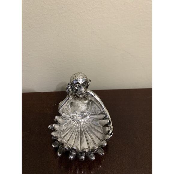 Candle Holder Silver Monkey - Picture 4 of 6